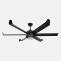 Ürgüp Black Motor Brown Blade Illuminated Remote Control 168cm Ceiling Fan