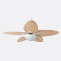 Galata Cream-Winged Black Motor No-Light 132cm Ceiling Fan