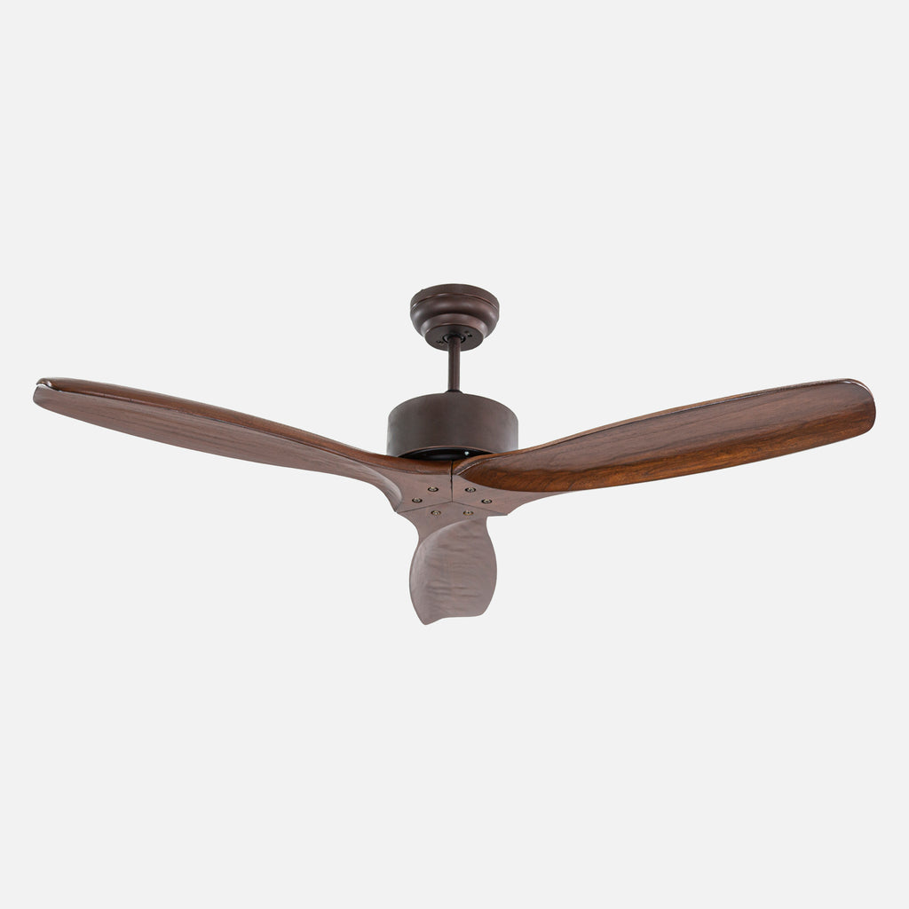 Hardwood Kahverengi Aydınlatmasız Duvar Kumandalı 132cm Tavan Vantilatörü