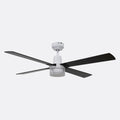 Pilot White Motor Black Wing Illuminated Remote Control 122cm Ceiling Fan