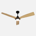 Chic Black Motorized Cream-Colored Blade Illuminated Remote Controlled 132cm Ceiling Fan