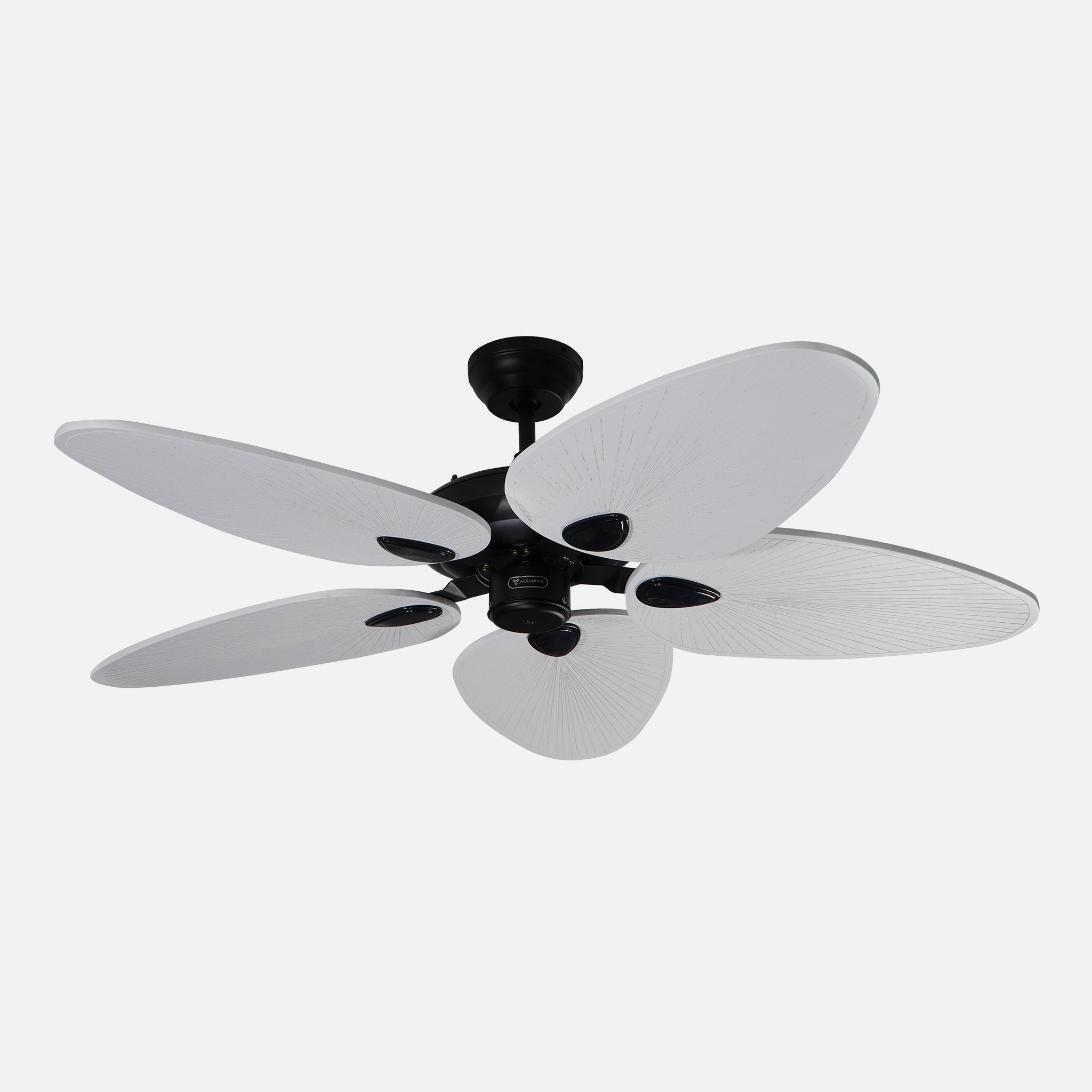 Galata Black Motor Brown Wing No Light Wall Controlled 132cm Ceiling Fan
