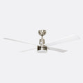 Pilot Gray Motorized White Blade Lighted Remote Control 122cm Ceiling Fan