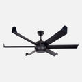 Ürgüp Black Motor Brown Blade Illuminated Remote Control 168cm Ceiling Fan