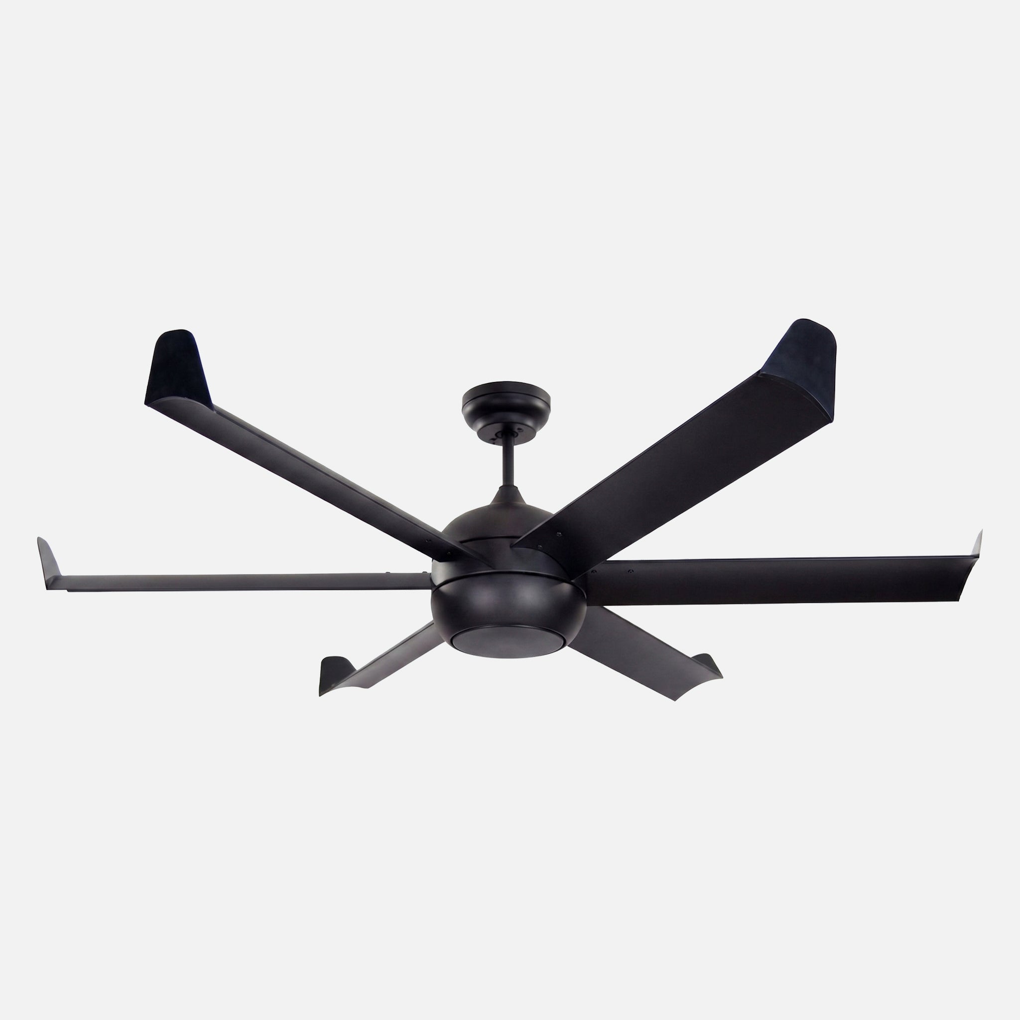 Ürgüp Black Motor Brown Blade Illuminated Remote Control 168cm Ceiling Fan