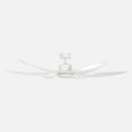 Ürgüp White Illuminated Remote Controlled 168cm Ceiling Fan