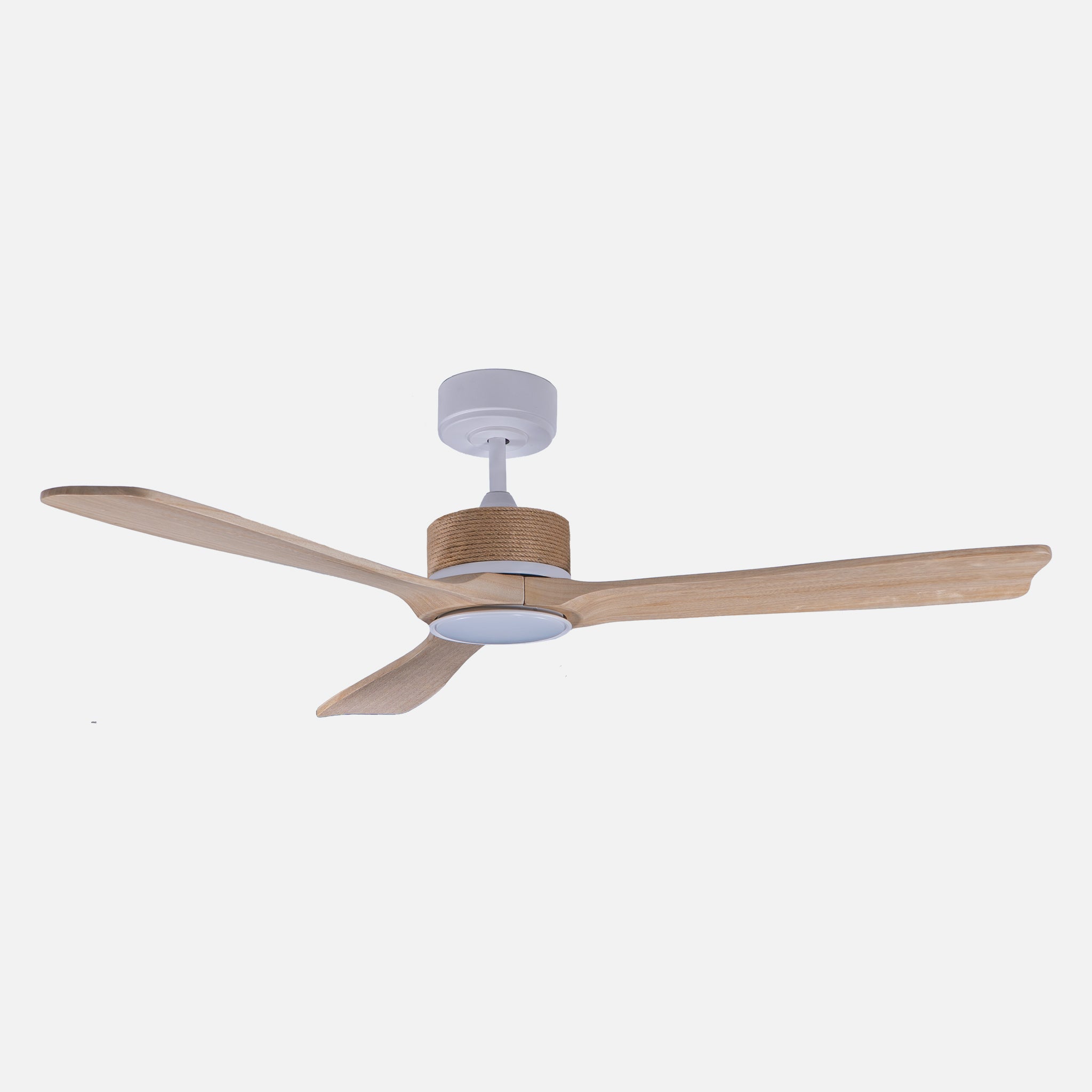 Mugla White Illuminated Remote Controlled 132cm Ceiling Fan