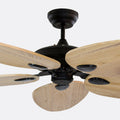 Galata Anthracite Motor Dark Brown Blade V2 Illuminated Remote Controlled 132cm Ceiling Fan
