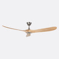 Sherwood Gray Motorized Cream-Colored Blade Unlit Remote Controlled 132cm Ceiling Fan