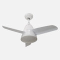 Atom White Motor Brown Blade Illuminated Remote Control 96cm Ceiling Fan