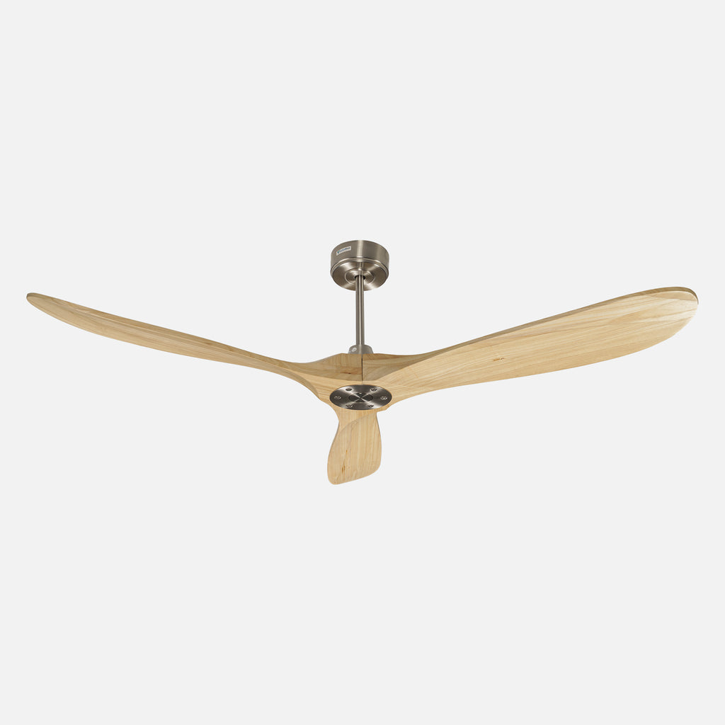 Izmir Grey Motor Cream Blade Lightless Remote Controlled 152cm Ceiling Fan