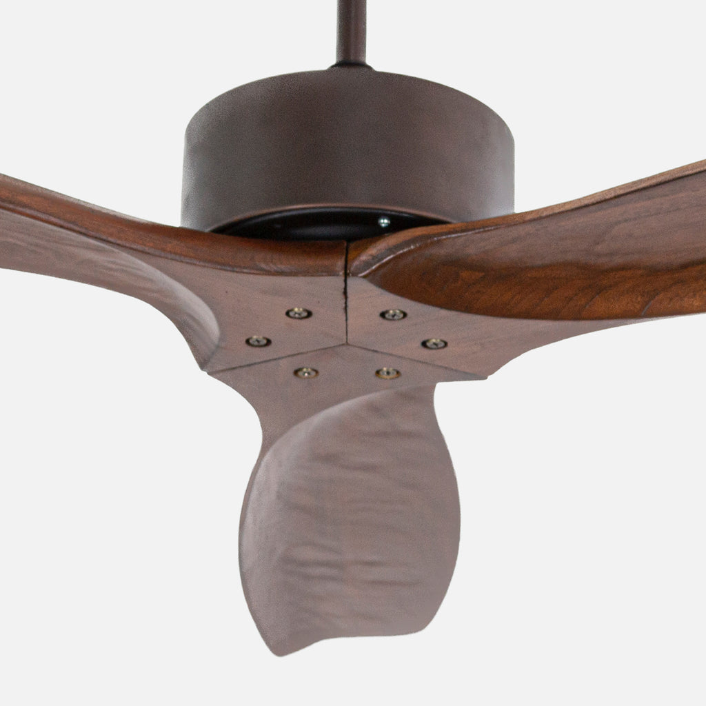Hardwood Kahverengi Aydınlatmasız Duvar Kumandalı 132cm Tavan Vantilatörü