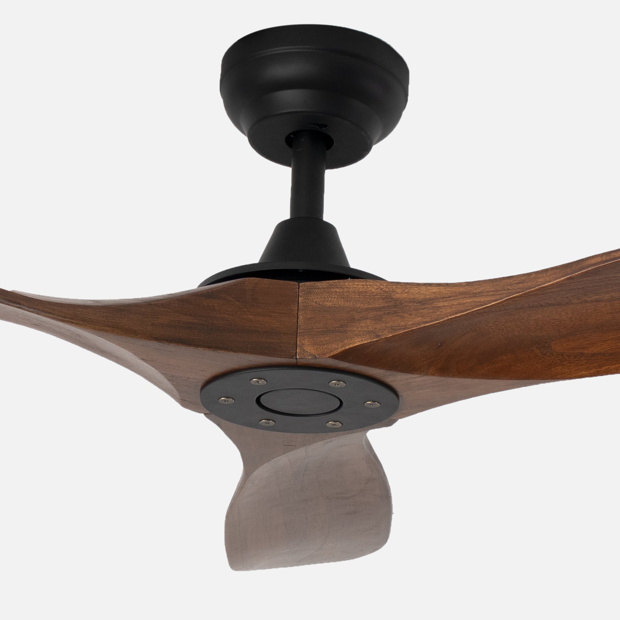 Sherwood Gray Motorized Cream-Colored Blade Unlit Remote Controlled 132cm Ceiling Fan