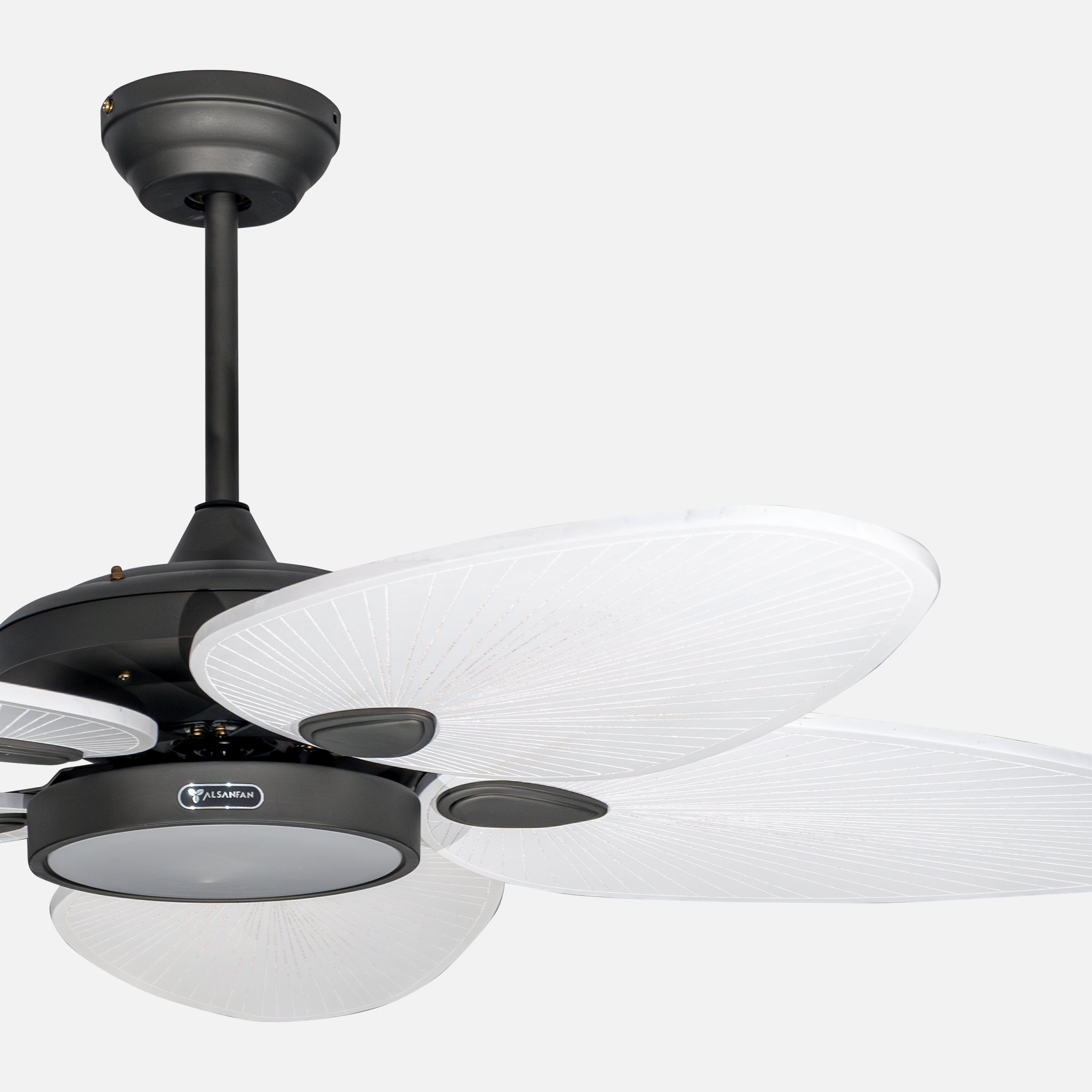 Galata Anthracite Motor Dark Brown Blade V2 Illuminated Remote Controlled 132cm Ceiling Fan