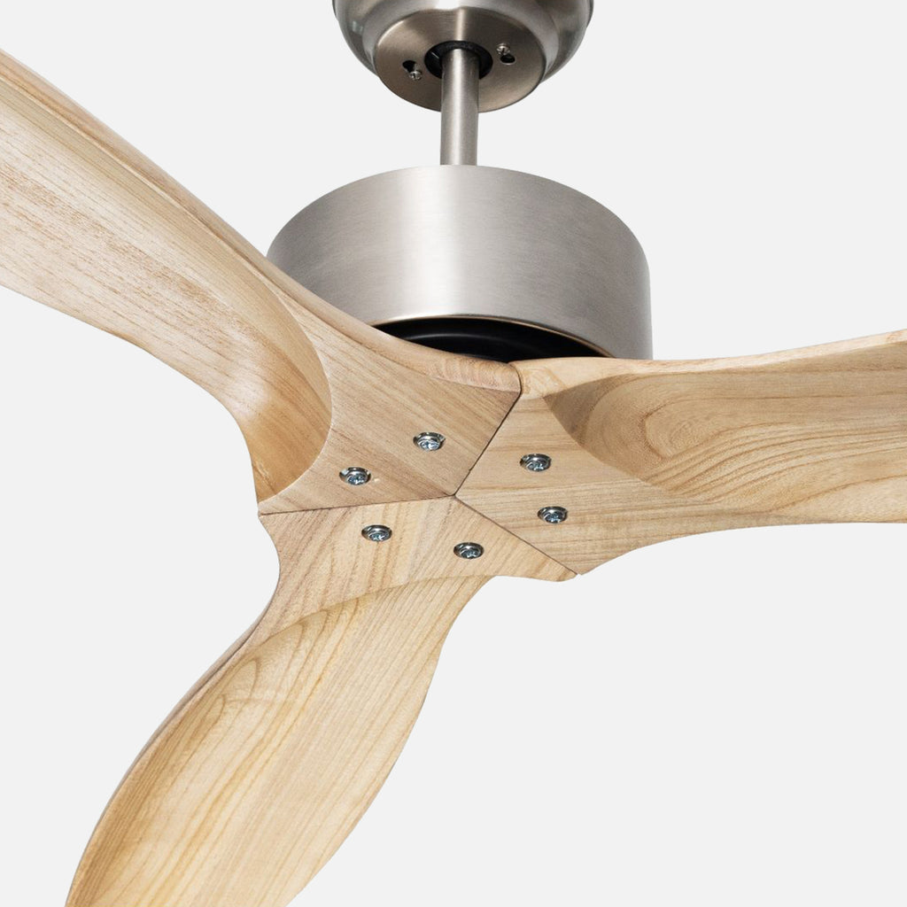 Hardwood Gri Motorlu Kremrengi Kanatlı Aydınlatmasız Uzaktan Kumandalı 132cm Tavan Vantilatörü