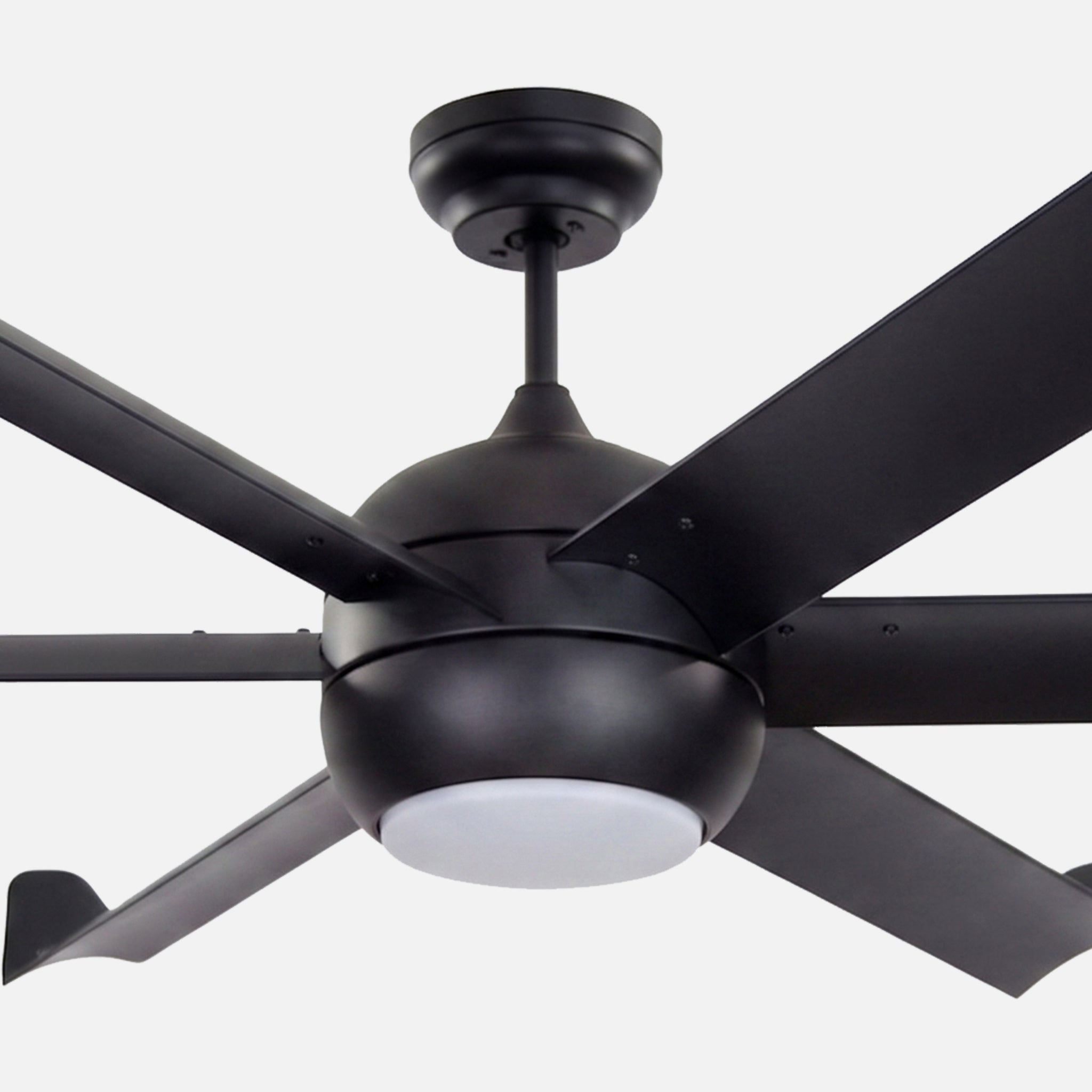 Ürgüp Black Motor Brown Blade Illuminated Remote Control 168cm Ceiling Fan