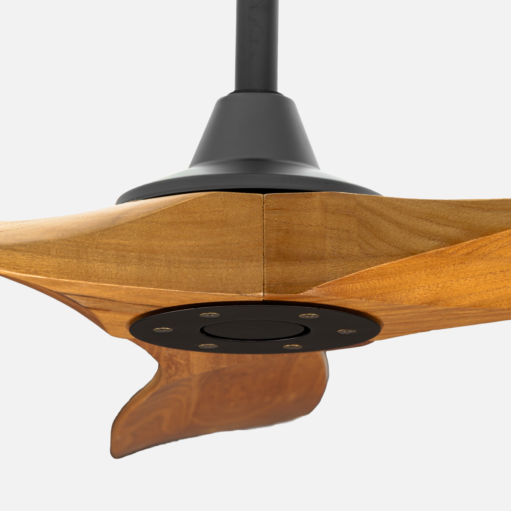 Sherwood Gray Motorized Cream-Colored Blade Unlit Remote Controlled 132cm Ceiling Fan