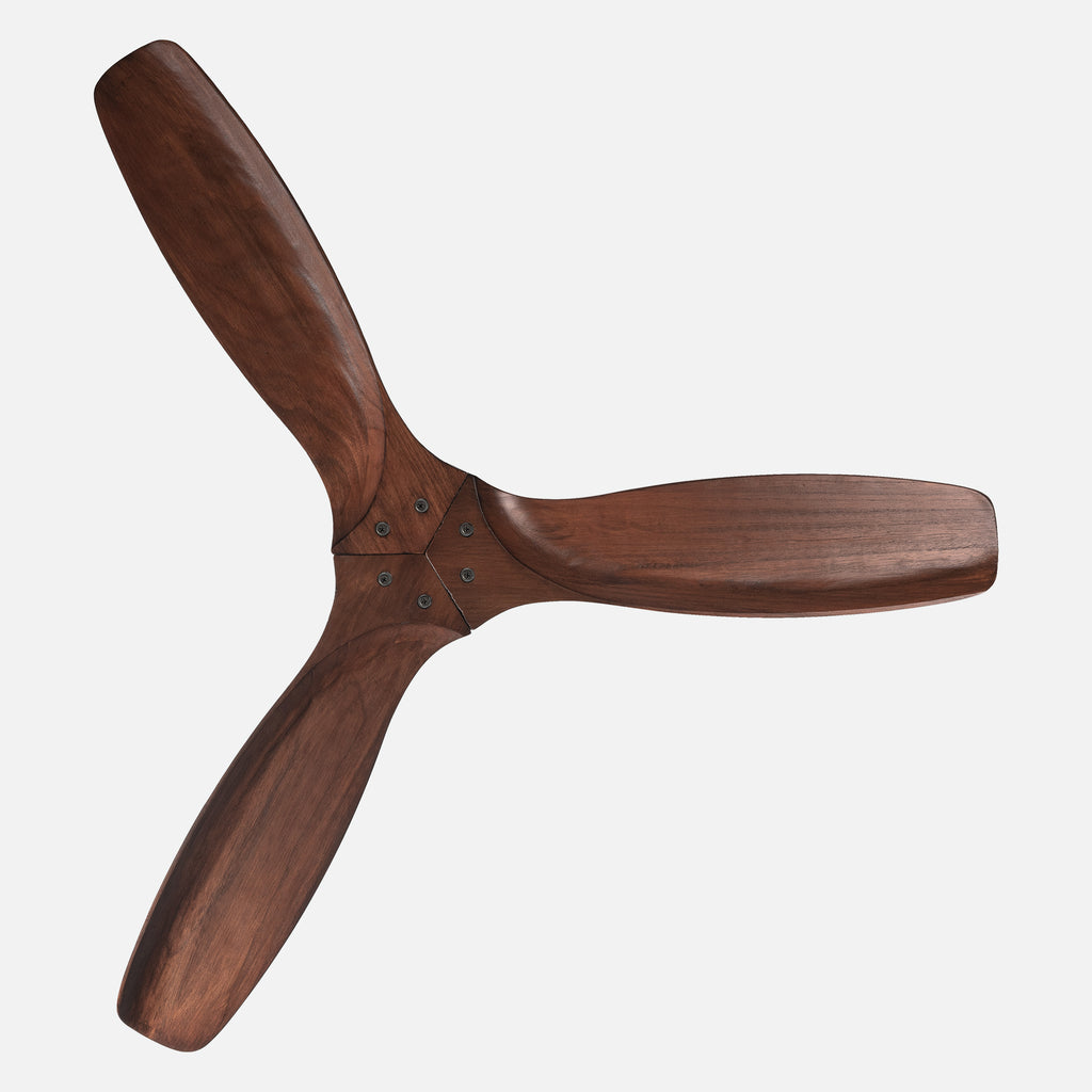 Hardwood Siyah Motorlu Kahverengi Kanatlı Aydınlatmasız Duvar Kumandalı 132cm