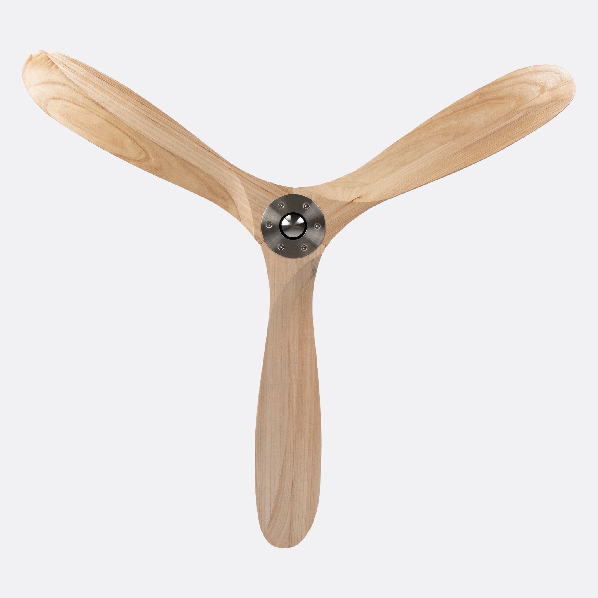 Sherwood Gray Motorized Cream-Colored Blade Unlit Remote Controlled 132cm Ceiling Fan