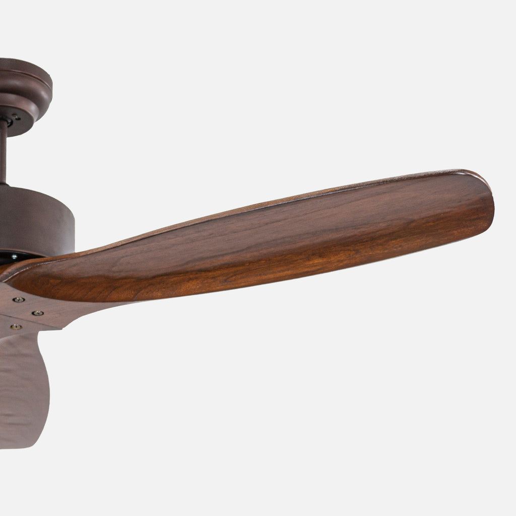 Hardwood Kahverengi Aydınlatmasız Duvar Kumandalı 132cm Tavan Vantilatörü