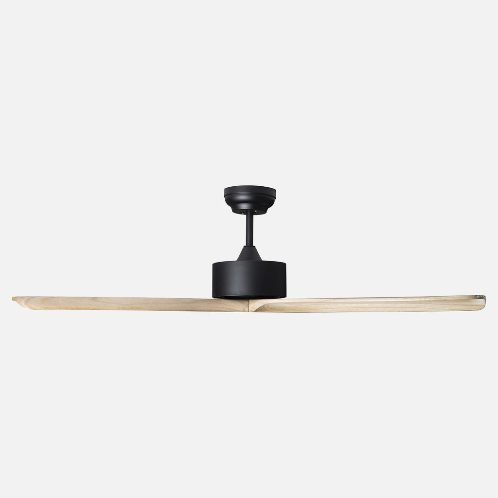 Hardwood Siyah Motorlu Kremrengi Kanatlı Aydınlatmasız Duvar Kumandalı 132cm Tavan Vantilatörü