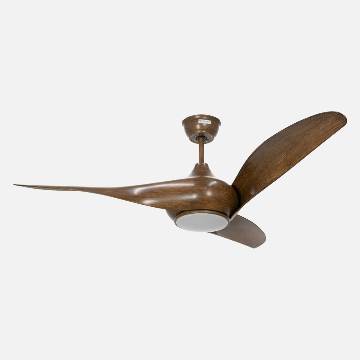 Hisar Brown Remote Controlled 132cm Ceiling Fan with Light