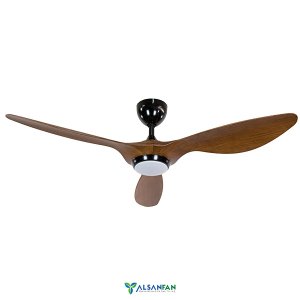 Bosphorus Siyah Motorlu Kahverengi Kanatlı Aydınlatmalı Uzaktan Kumandalı 132cm Tavan Vantilatörü