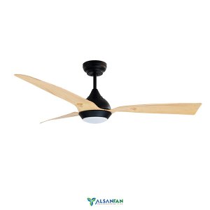 Chic Siyah Motorlu Kremrengi Kanatlı Aydınlatmalı Uzaktan Kumandalı 132cm Tavan Vantilatörü
