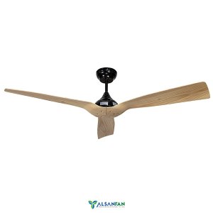 Chic Siyah Motorlu Kremrengi Kanatlı Aydınlatmasız Uzaktan Kumandalı 132cm Tavan Vantilatörü