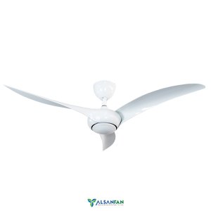 Hisar Beyaz Aydınlatmalı Uzaktan Kumandalı 132cm Tavan Vantilatörü
