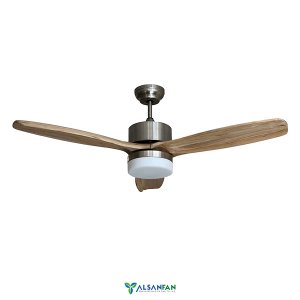 Modern Gri Motorlu Kremrengi Kanatlı Aydınlatmalı Uzaktan Kumandalı 132cm Tavan Vantilatörü