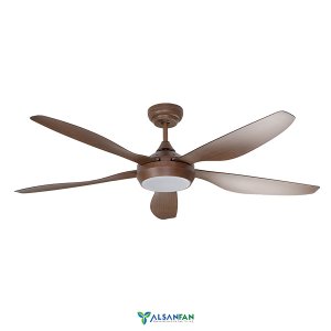 Style Kahverengi Aydınlatmalı Uzaktan Kumandalı 137cm Tavan Vantilatörü