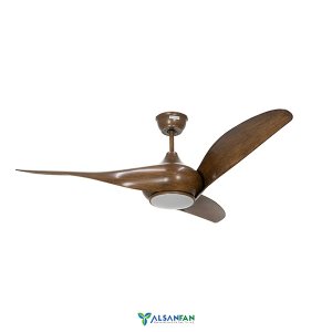 Hisar V2 Kahverengi Aydınlatmalı Uzaktan Kumandalı 127cm Tavan Vantilatörü