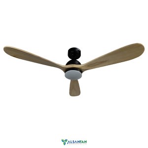 Kabataş Siyah Motorlu Kremrengi Kanatlı Aydınlatmalı Uzaktan Kumandalı 132cm Tavan Vantilatörü