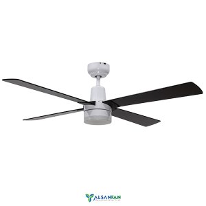 Pilot Beyaz Motorlu Siyah Kanatlı Aydınlatmalı Uzaktan Kumandalı 122cm Tavan Vantilatörü