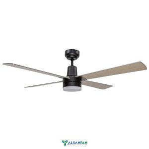 Pilot Siyah Motorlu Kahverengi Kanatlı Aydınlatmalı Uzaktan Kumandalı 122cm Tavan Vantilatörü