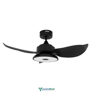 Melodi Siyah Aydınlatmalı Uzaktan Kumandalı 96cm Bluetooth Özellikli Tavan Vantilatörü