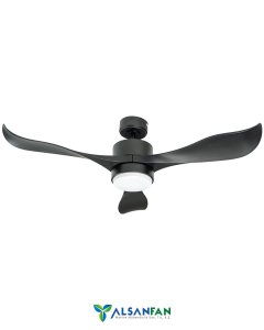 Kozan Siyah Aydınlatmalı Uzaktan Kumandalı 132cm Tavan Vantilatörü