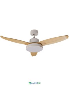 Darkwind Beyaz Motorlu Kremrengi Kanatlı Aydınlatmalı Uzaktan Kumandalı 122cm Tavan Vantilatörü