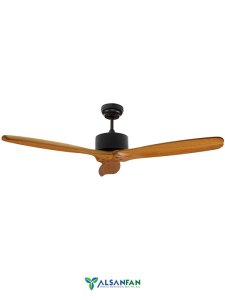 Hardwood Medium Siyah Motorlu Kahverengi Kanatlı Aydınlatmasız 132cm Tavan Vantilatörü