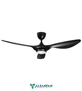 Bosphorus Siyah Aydınlatmalı Uzaktan Kumandalı 132cm Tavan Vantilatörü