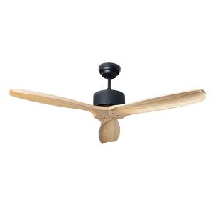 Hardwood Siyah Motorlu Kremrengi Kanatlı Aydınlatmasız Uzaktan Kumandalı 132cm Tavan Vantilatörü