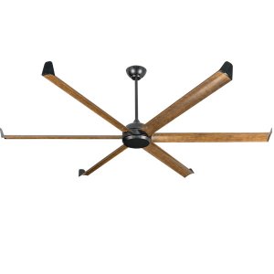 İstanbul Siyah Motorlu Kahverengi Kanatlı Aydınlatmasız Uzaktan Kumandalı 235cm Tavan Vantilatörü