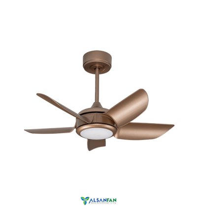 Dönence Yaldızlı Kahverengi Aydınlatmalı Uzaktan Kumandalı 81cm Tavan Vantilatörü
